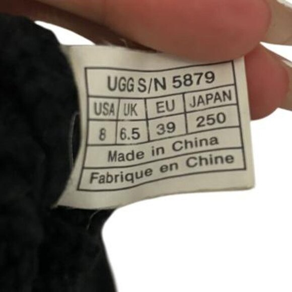 UGG - Argyle Knit Crochet- Snow Boots Winter Shoes Size 8🖤🧸🧶 - Picture 8 of 8